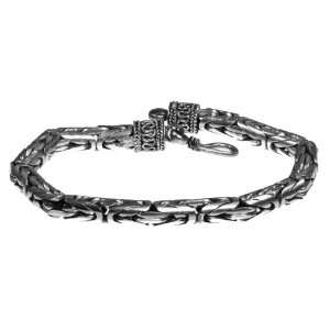    Sterling Silver Byzantine Chain Bracelet Handcrafted Jewelry