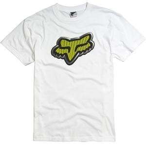  Fox Racing Youth Lunatech T Shirt   Youth Medium/White 