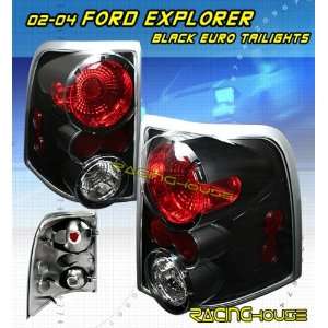 Ford Explorer Tail Lights Euro Black Taillights 2002 2003 2004 2005 02 