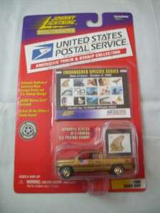 COOL Johnny Lightning 1996 Dodge Ram USPS Truck & Stamp  