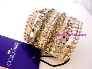  Jimmy Choo for H&M Muti Layer Crystal Bracelet NEW WITH TAG Limited 