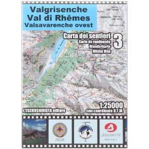  Valle DAosta   Valgrisenche, Val Dl Rhemes, 1 25 000 Hiking Map 