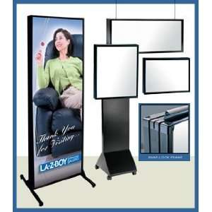 Plastic Extruded Single Sided Light Boxes   Vertical 20 x 8