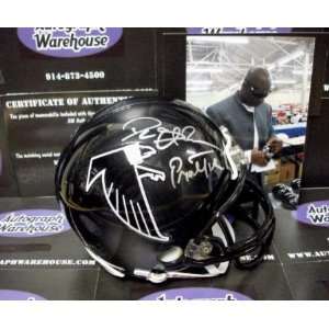  Deion Sanders Autographed/Hand Signed Mini Helmet (Atlanta 
