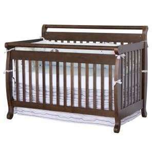   Emily 4 in 1 Convertible Baby Crib in Espresso w/ Toddler Rail Baby