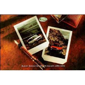   Rover Range Rover County & LWB Original Sales Catalog Land Rover
