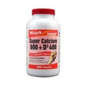  Mason Vitamins Mason Natural Super Calcium 600 plus D3 400 