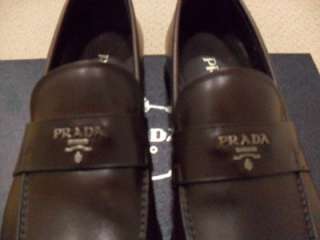 Prada Signature Men Loafer Shoes Size 8 NIB $510  