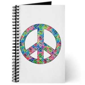   (Diary) with Tye Dye Peace Symbol Physchedelic Teddy Bears on Cover