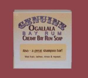 Genuine Ogallala Bay Rum Bath Soap & Shampoo Bars  