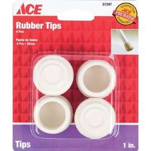   Cd/4 x 5 Ace Off White Rubber Leg Tip (9121/ACE)