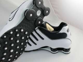 NEW MENS NIKE SHOX NZ 378341 038 BLACK/WHITE BLACK  