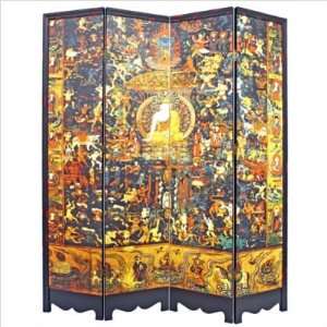  Oriental Furniture Hindu Gods & Goddesses Room Divider 