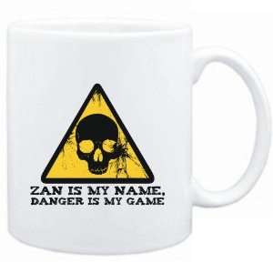 Mug White  Zan is my name, danger is my game  Male Names  