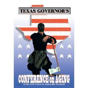  Texas Governors Conference on Aging 12x18 Giclee on 