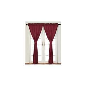   Burgundy Country Cottage Lined 84 Panel Curtains