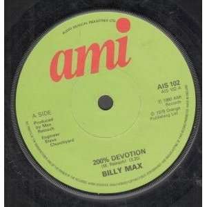  200% DEVITION 7 INCH (7 VINYL 45) UK AMI 1980 BILLY MAX Music