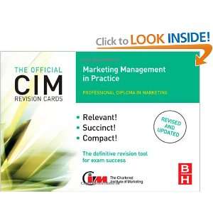 CIM Revision Cards Marketing Management in Practice, Second Edition 