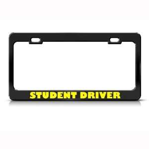  Student Driver Metal License Plate Frame Tag Holder 