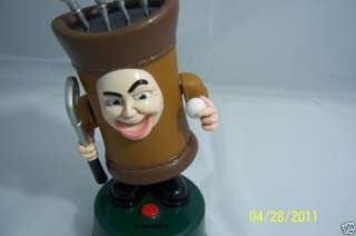 Animated Talking  Golf Bag  Coin Bank   Gently USED  