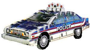 Police Car Mini 3D Jigsaw Puzzle by Wrebbit, Brand New  