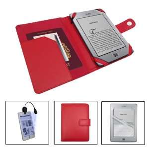   Touch / Touch 3G Red Book Case, Kindle Light and Kindle Screen Guard