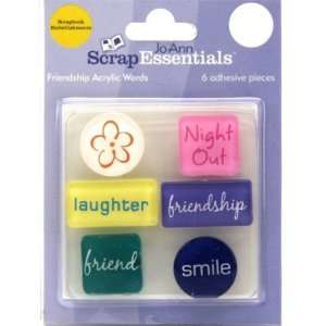    Scrap Essentials Friend Acrylic Adhesive Words