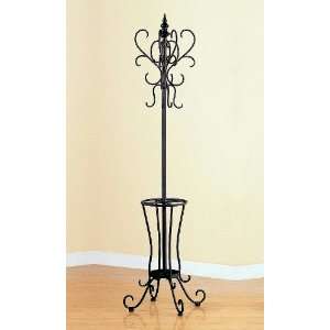  Traditional Metal Entryway Hall Tree Coat Rack With 