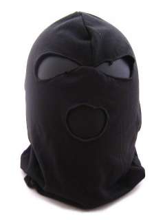 SWAT Balaclava Hood 3 Hole Head Face Mask Protector BK  