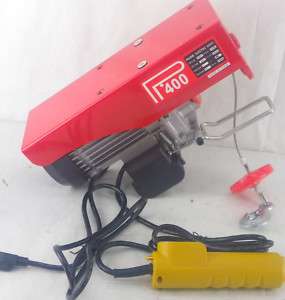 NULINE PA400B 440/880 lbs Electric Wire Rope Hoist 1L  
