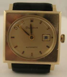   Vintage BULOVA Automatic Watch 10Karat GF Gold Filled Date  