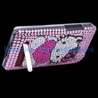   Kitty Bling Rhinestone Crystal Case Cover For HTC EVO 4G EA297  
