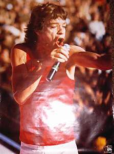 MICK JAGGER   Rock On poster from the 80s, Dutch,23x33  