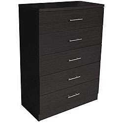 Karen 5 drawer Black Dresser  