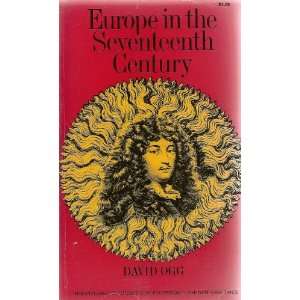  Europe in the Seventeenth Century David Ogg Books