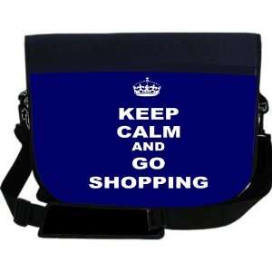  Keep Calm and Go Shopping   Blue Color NEOPRENE Laptop 