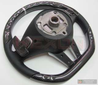 Mercedes SLS63 AMG Custom Carbon Silver Ring Steering Wheel+Carbon 