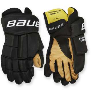 New Bauer Supreme One40 Hockey Gloves   Black  