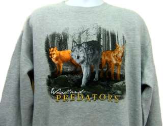 Mens American Outdoors Sweatshirt Woodland Predators 2X  