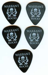 WARRANT Official Limited Edition 5 Black Warrant Rocks Skull Guitar 