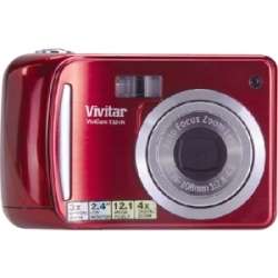 Vivitar ViviCam T324N 12.1 Megapixel Compact Camera   Strawberry 