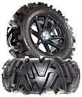   M12 Diesel 14 Black ATV Wheels On 26 Moto MTC Tires for Polaris RZR