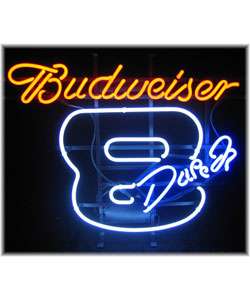 Budweiser Number 8 Dale Earnhardt Jr. Neon Bar Sign  