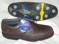 FootJoy DryJoys Golf Shoes AquaFlex Leather Mens 9.5 Brown NEW  