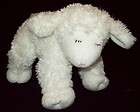 BABY GUND White WINKY Lamb RATTLE Plush LOVEY Toy 58133 Stuffed Animal 