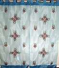 Blue Decorative Window Curtains Living Room 2 Panels Sheers from India
