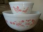   Glass FRIENDSHIP Birds Rooster Casserole Dish with Lid 2 1/2 Quarts