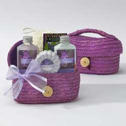 Lavender Fields Woven Gift Tote  