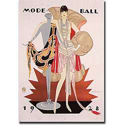 Mode Ball 1928 Gallery wrapped Canvas Art  