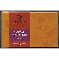   of 2 Handmade Sandal Tumeric Sensual Soap Bars (India)  